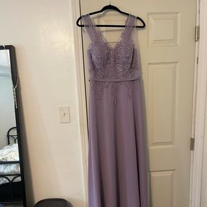 Long purple dress